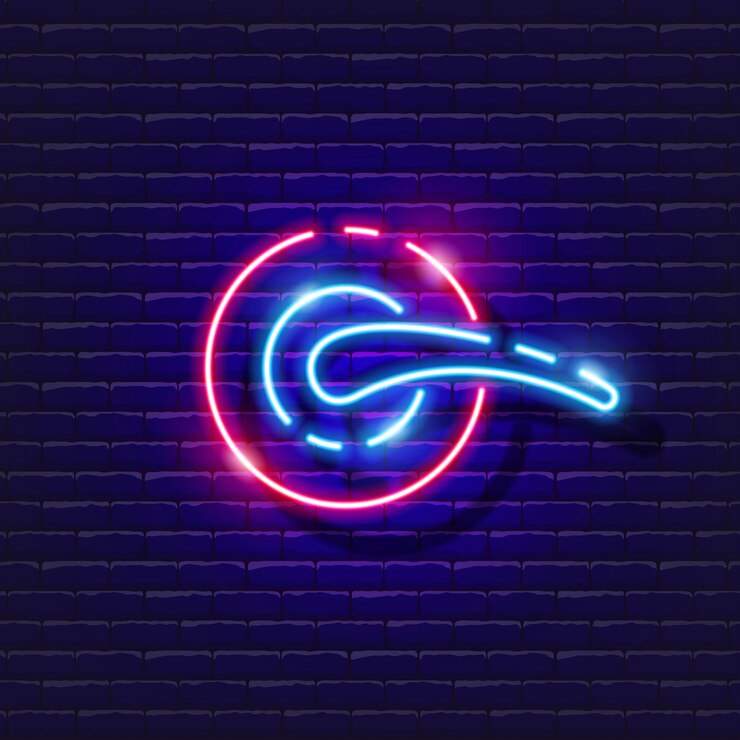 Vettore icona al neon della maniglia illustrazione vettoriale per la progettazione segno luminoso dello strumento di riparazione concetto di strumenti di costruzione