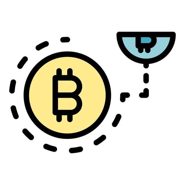 Icona Blockchain Icona vettoriale Blockchain per il web design isolato su sfondo bianco piatto