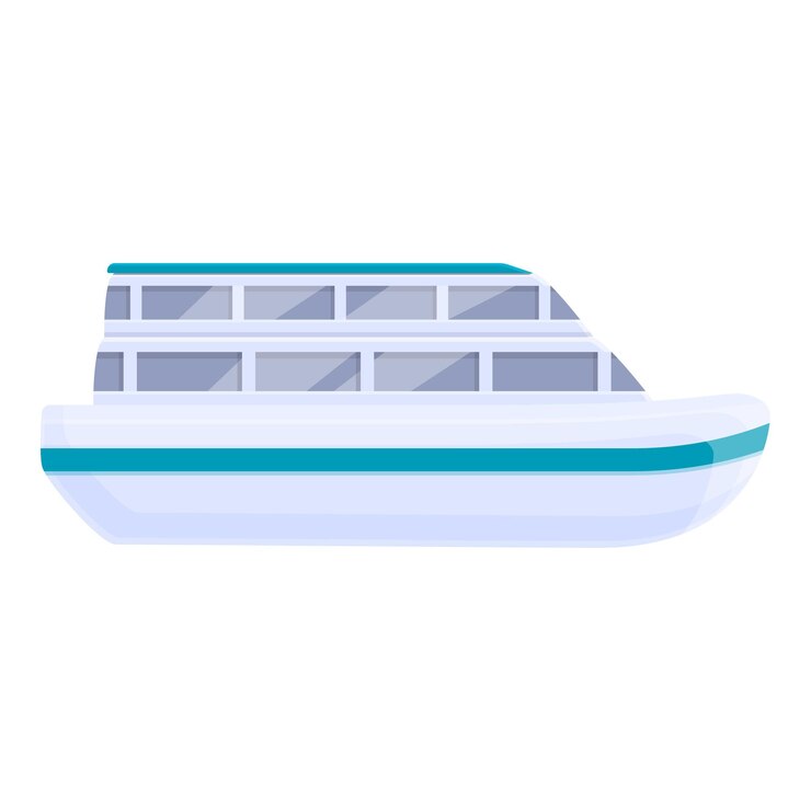 Vettore icona crociera in mare icona vettore crociera in mare cartoon per il web design isolato su sfondo bianco