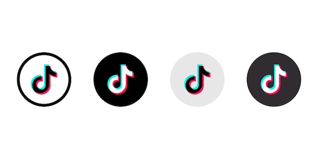Icona dei social media vettore Tiktok