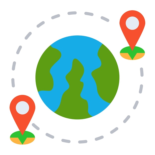 Icona dei viaggi in tutto il mondo