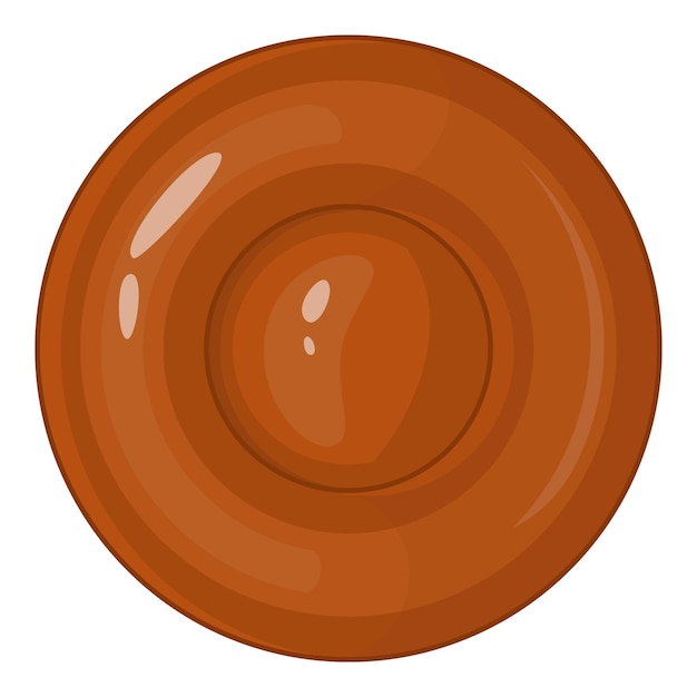 Icona del biscotto al cioccolato Illustrazione cartonificata dell'icona vettoriale del biscotti al cioccolate per il web design