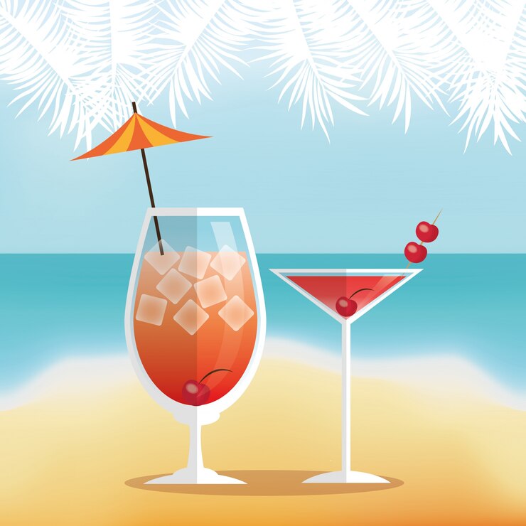 Vettore icona del cocktail
