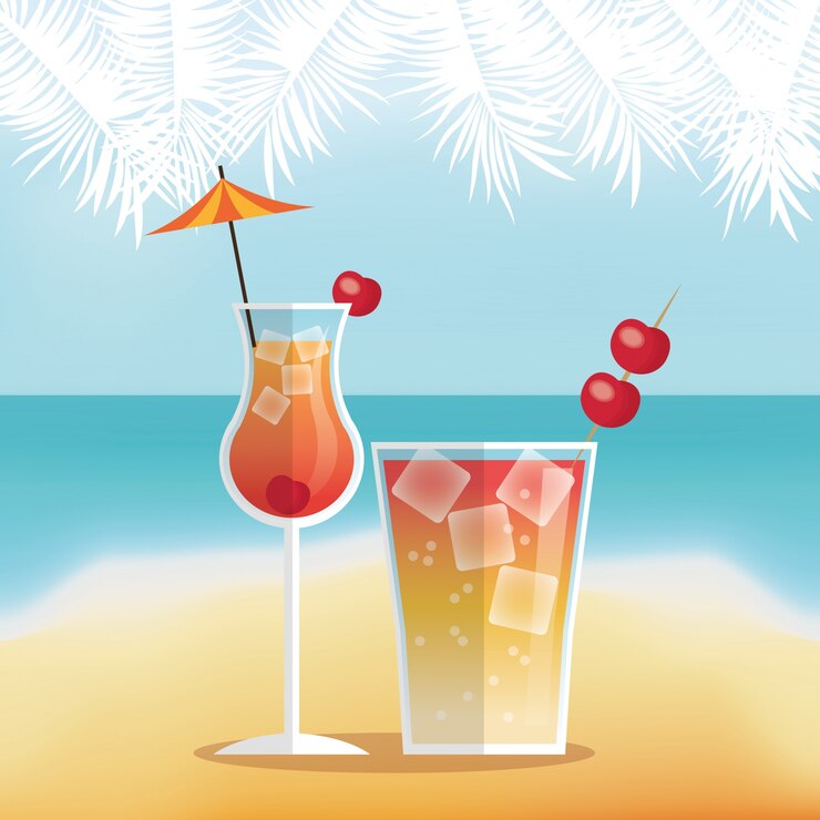 Vettore icona del cocktail