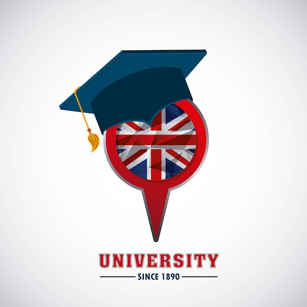 icona del concetto di emblema dell&#39;università