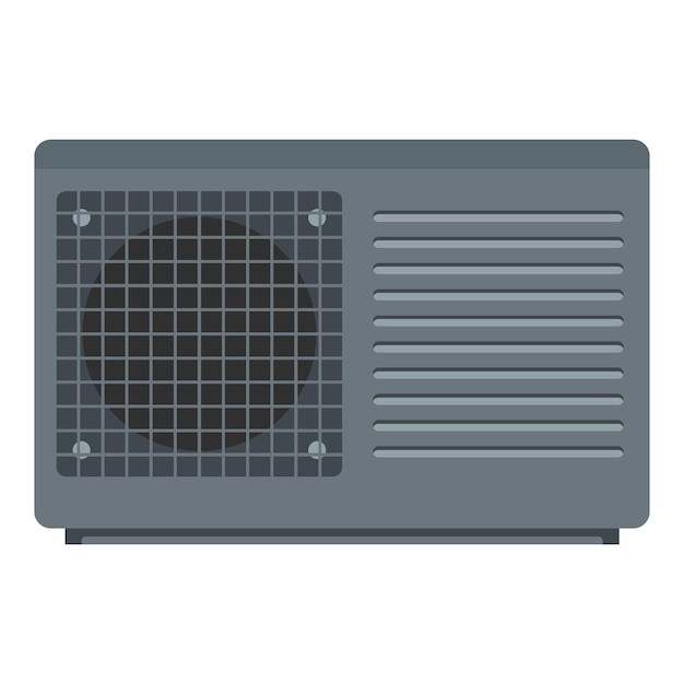 Icona del condizionatore elettrico Illustrazione piatta dell'icona del vettore del condizionatore elettrico per il web