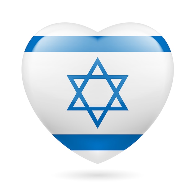 Icona del cuore di Israele