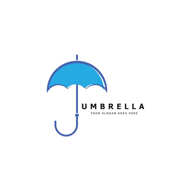 Icona del design del logo dell'ombrello