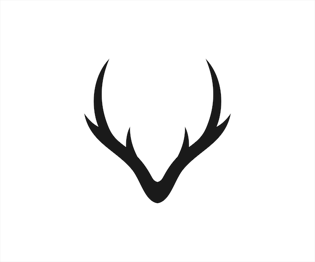 icona del design del logo della testa di cervo