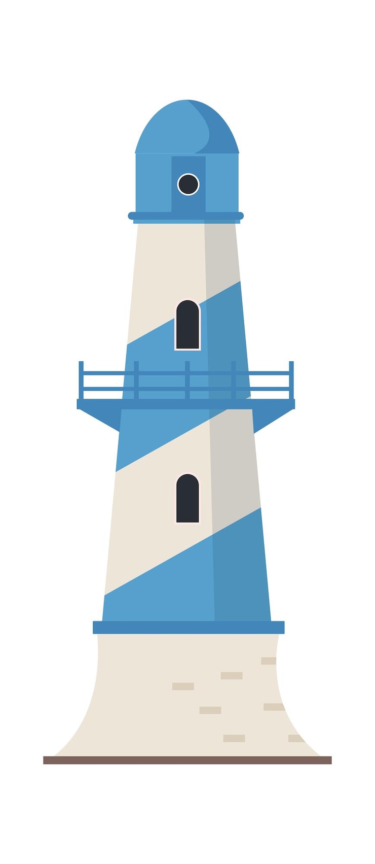 Vettore icona del faro di mare illustrazione vettoriale