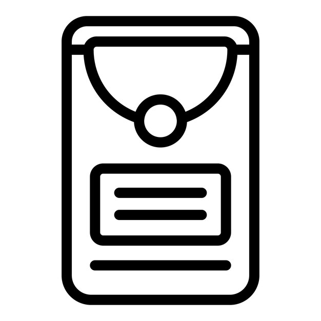 Icona del fazzoletto da confezione Icona vettoriale del fazzoletto da confezione per il web design isolato su sfondo bianco
