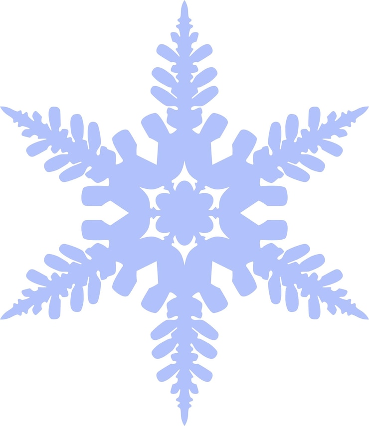 Vettore icona del fiocco di neve invernale