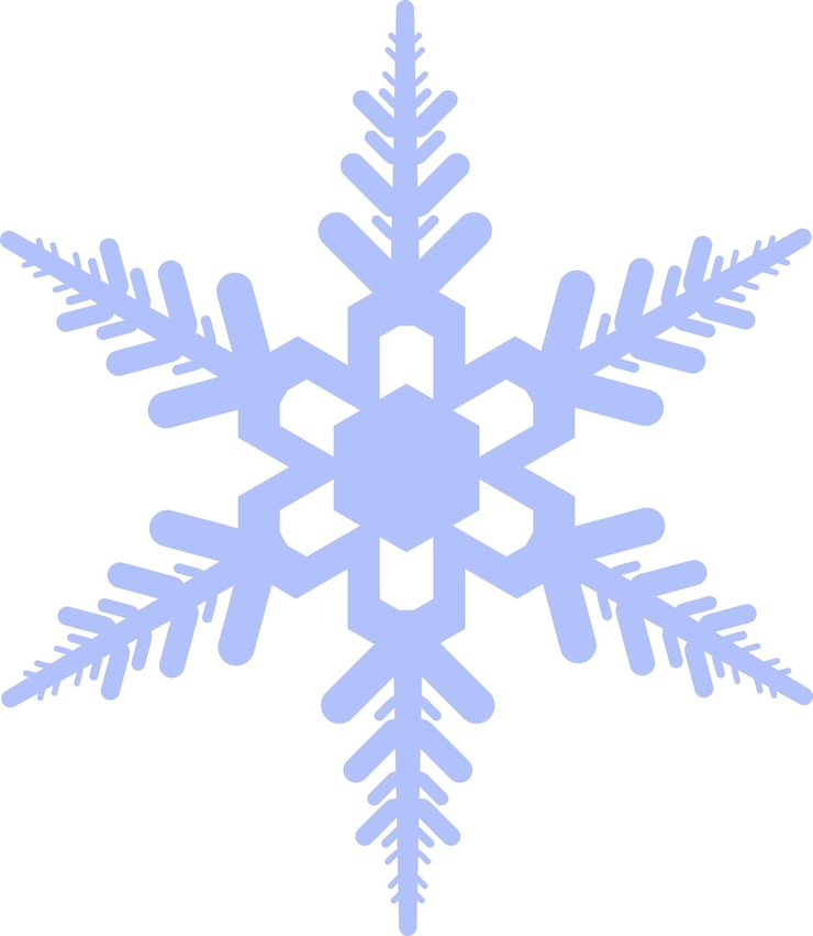 Vettore icona del fiocco di neve invernale