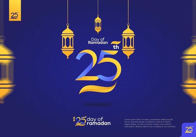 Icona del logo del 25° giorno del Ramadan