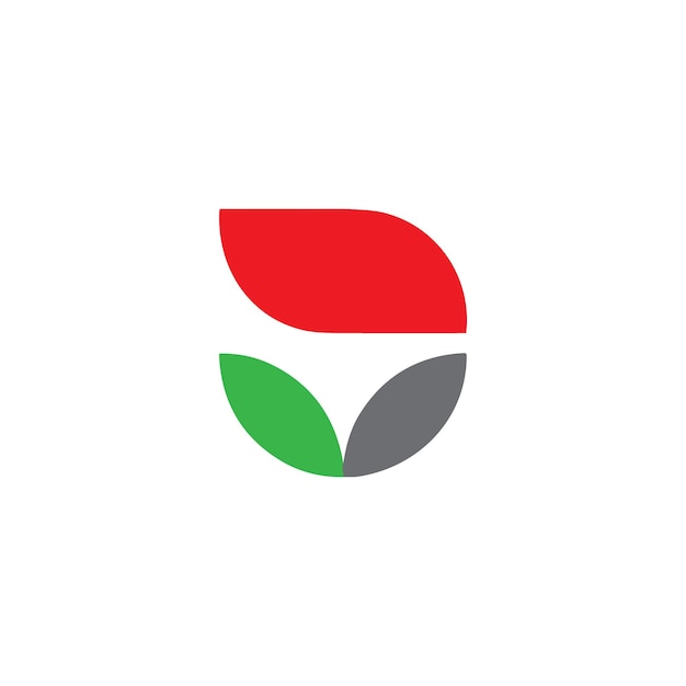 Icona del logo della foglia della lettera J
