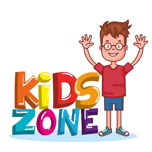 Icona del manifesto zona bambini