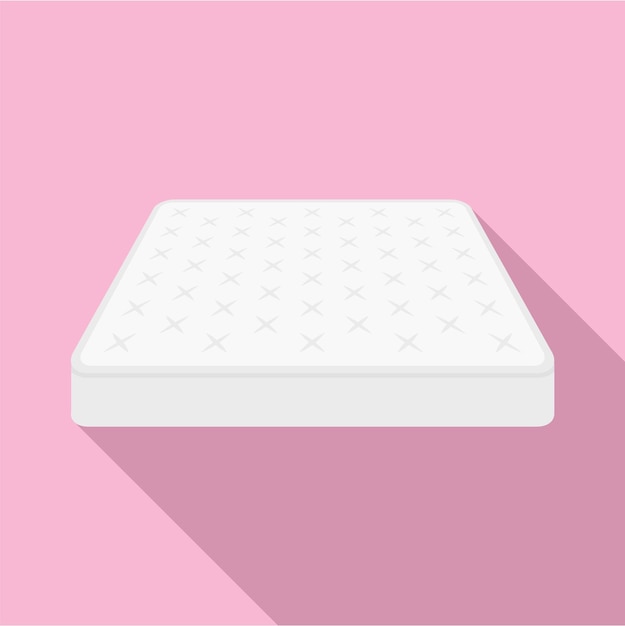 Icona del materasso king size Illustrazione piatta dell'icona vettoriale del materassi king size per il web design