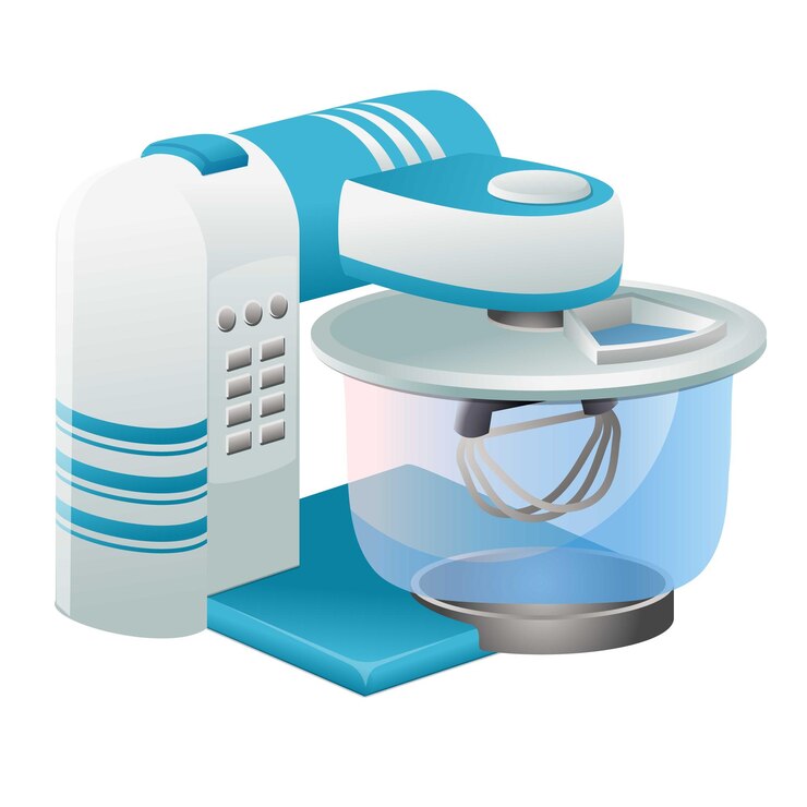 Vettore icona del mixer per succo vettore cartoon robot da cucina frullatore da cucina