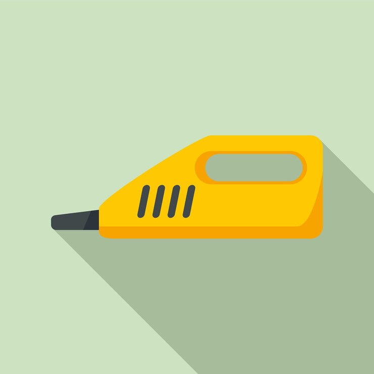 Vettore icona del pulitore a vapore portatile illustrazione piatta dell'icona vettoriale del pulitore a vapore portatile per il web design