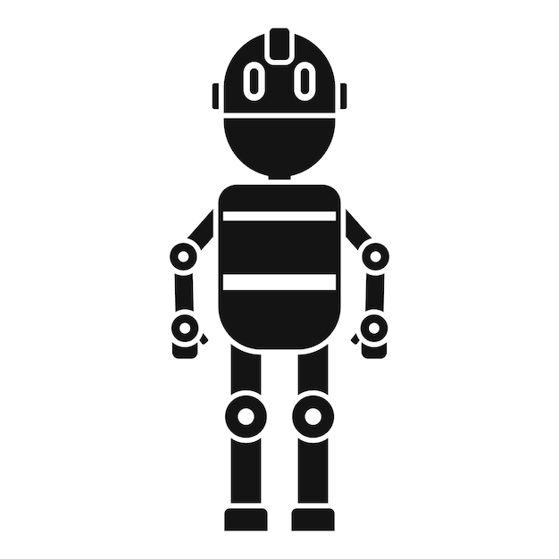 Icona del robot alieno Semplice illustrazione dell'icona vettoriale del robot alieno per il web design isolato su sfondo bianco