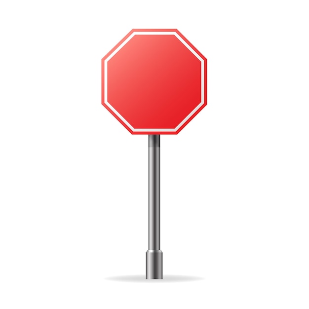 Icona del segnale di stop vettoriale Illustrazione vettoriale