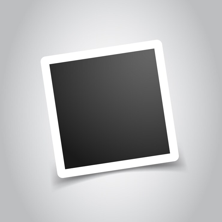 Vettore icona del simbolo della cornice fotografica in stile piatto illustrazione vettoriale dell'immagine istantanea su sfondo isolato concetto aziendale banner fotografico