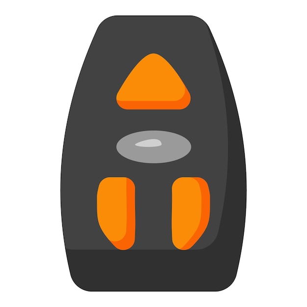 Icona del telecomando della bicicletta vettore cartoon Attrezzatura sportiva Montaggio della catena
