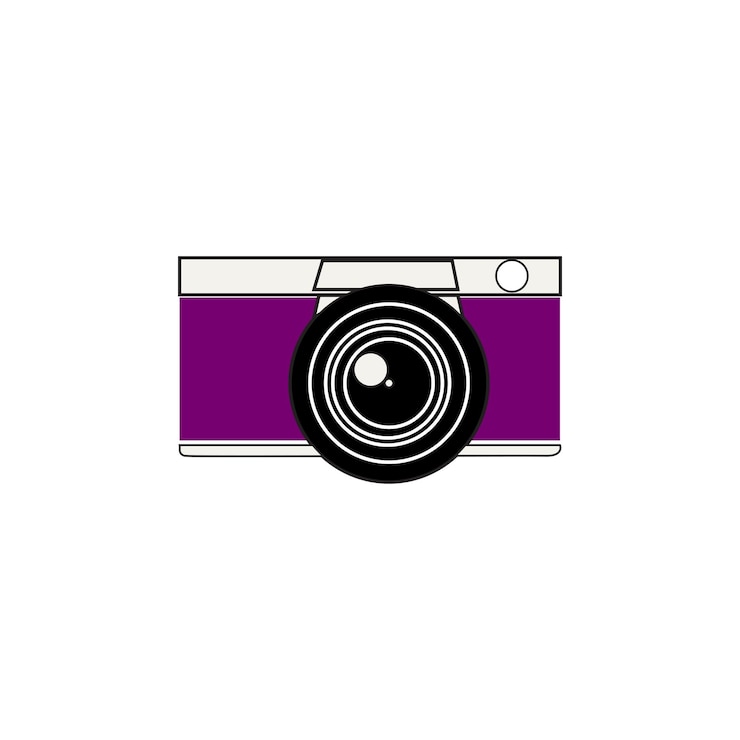 Vettore icona del tipo di vettore della fotocamera
