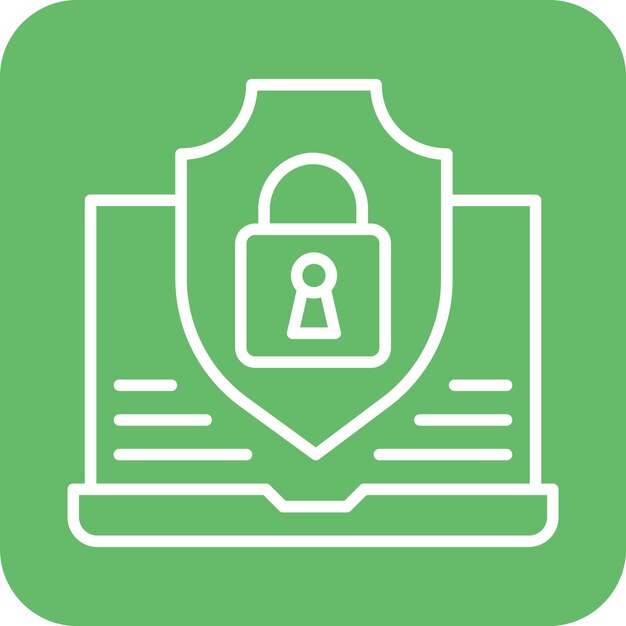 Icona del vettore del sistema di sicurezza Può essere utilizzata per la codifica e lo sviluppo di icone