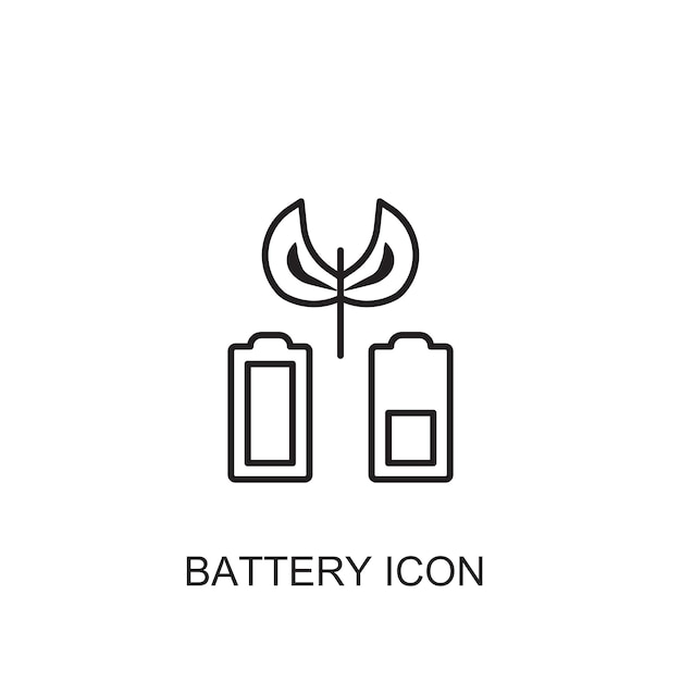 Icona del vettore della batteria