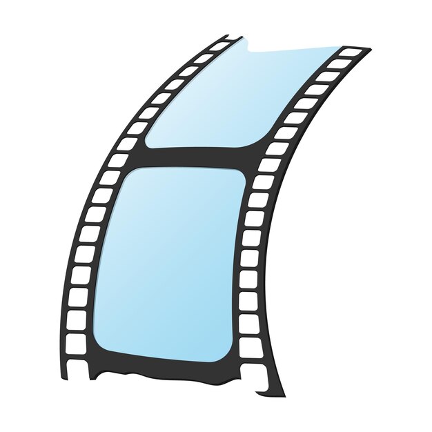 Icona del video cartone animato isolata su sfondo bianco