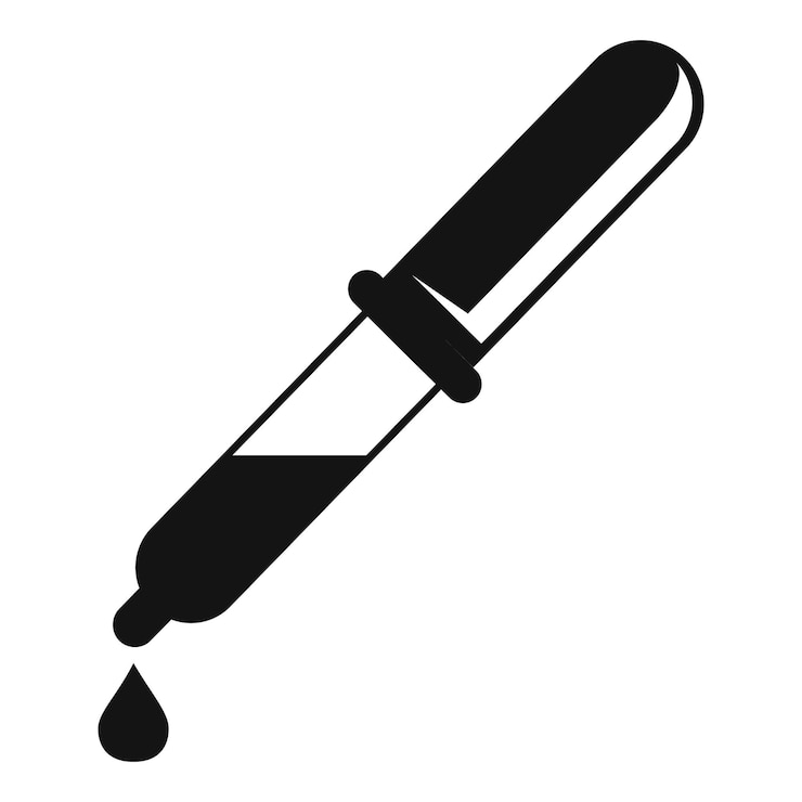 Vettore icona dell'analisi del sangue a goccia semplice illustrazione dell'icona vettoriale dell'analisi del sangue a goccia per il web design isolato su sfondo bianco