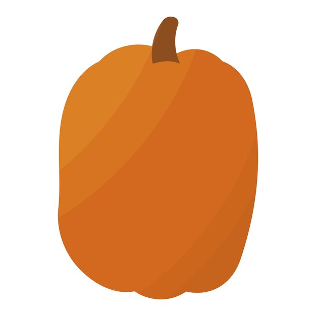 Icona dell'elemento orto alimentare autunnale della zucca