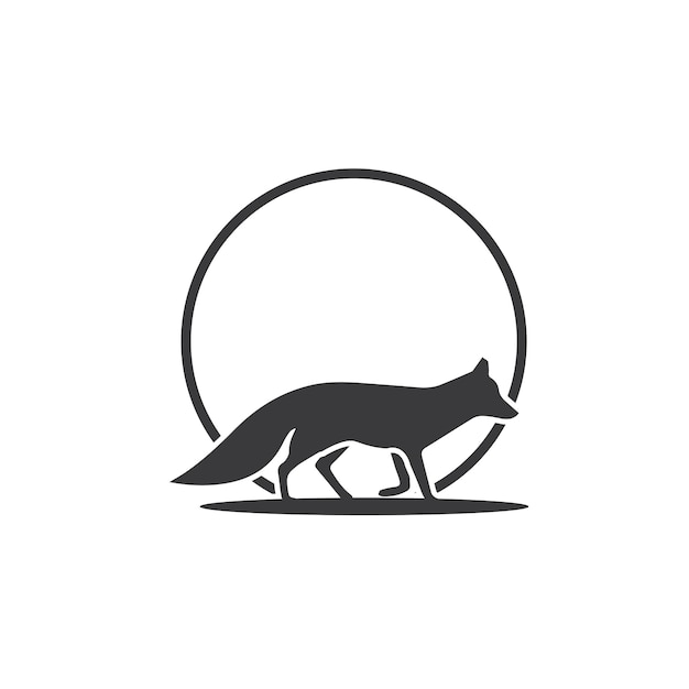 Icona dell'illustrazione vettoriale della volpe