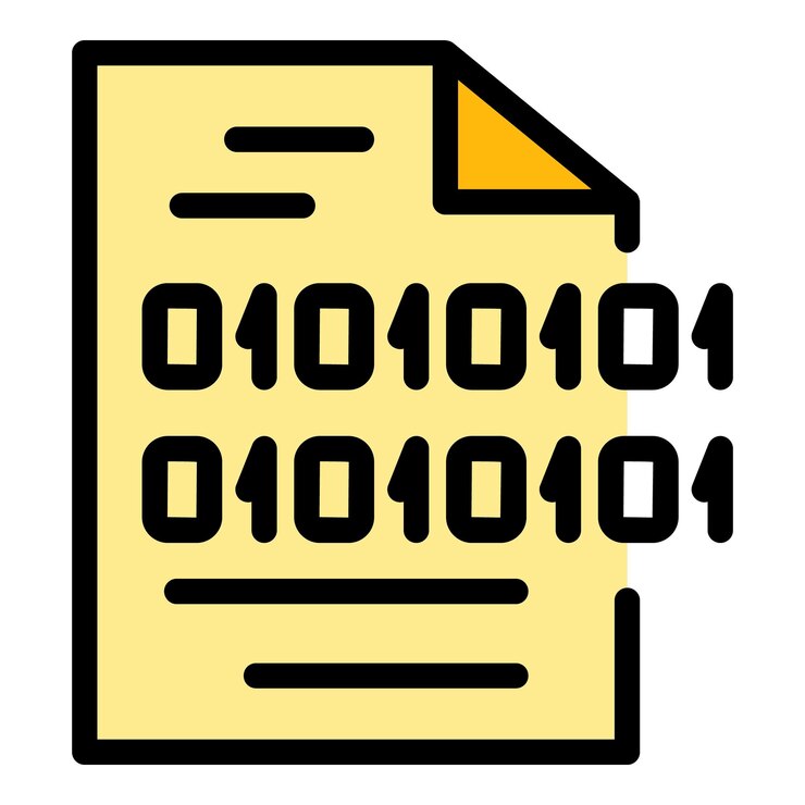 Vettore icona dell'interfaccia del codice contorno dell'interface del codice vettore dell'icona del colore piatto isolato