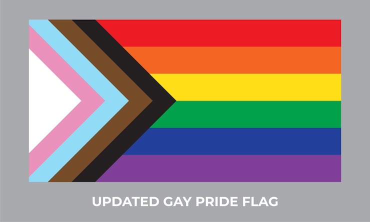 Vettore icona della bandiera del gay pride aggiornata