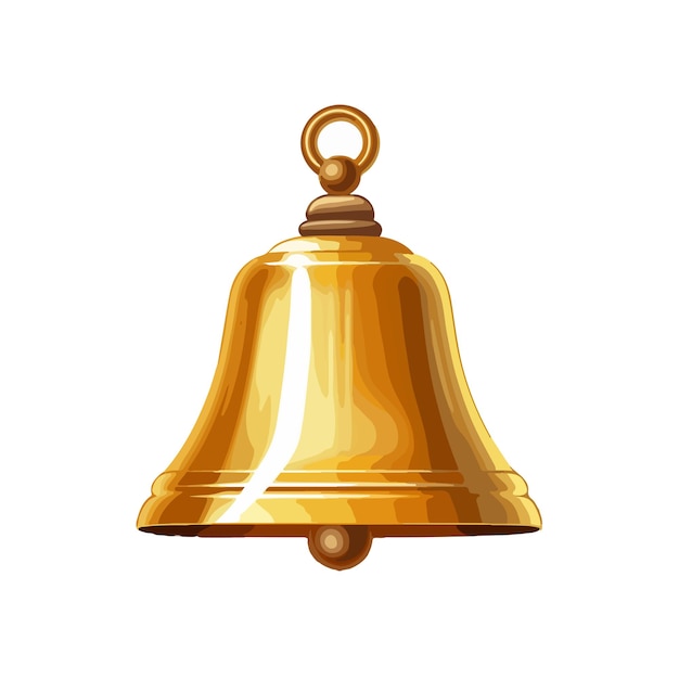 icona della campana di notifica oro sfondo dell'elemento giallo