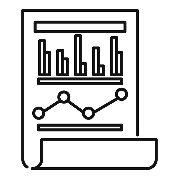 Icona della carta del responsabile dell'ufficio Icona vettoriale della carta del responsabile dell'ufficio per il web design isolato su sfondo bianco