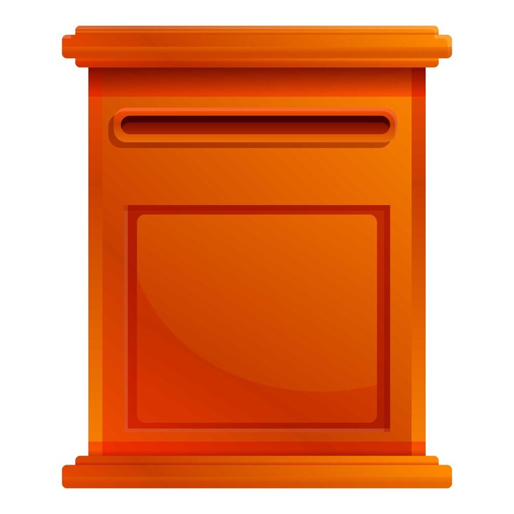 Vettore icona della cassetta delle lettere caricatura di icona vettoriale della cassetta della lettera per il web design isolata su sfondo bianco
