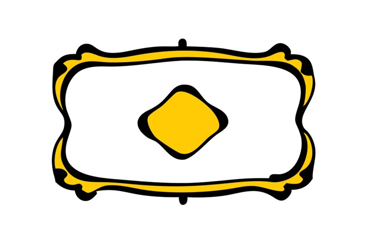 Vettore icona della cornice icona del riempimento doodle