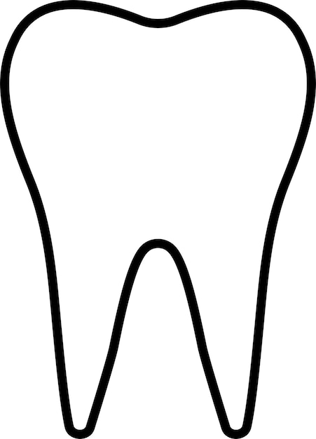 icona della forma del dente, icone dei denti dentali