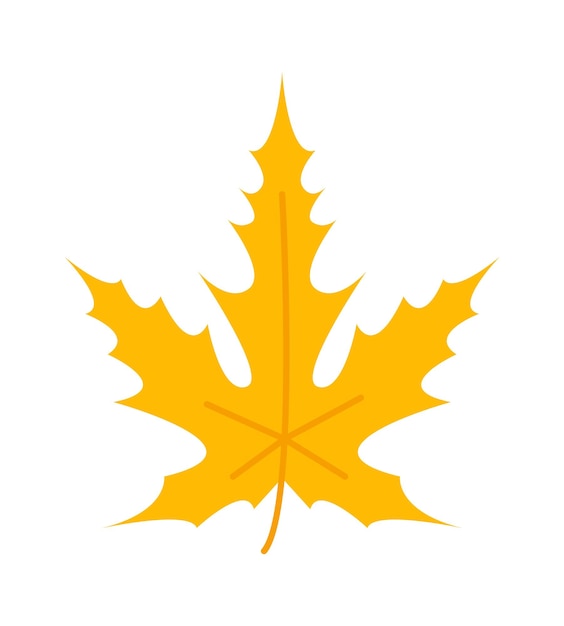 Icona della pianta di caduta delle foglie di autunno Illustrazione di vettore