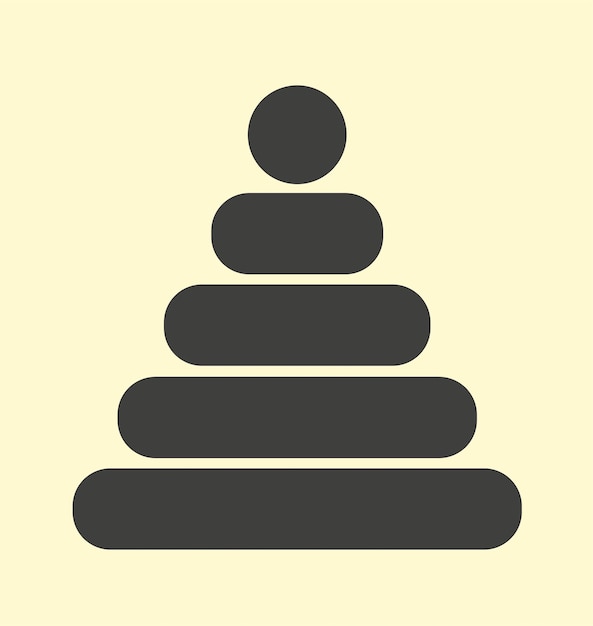 Icona della piramide del bambino