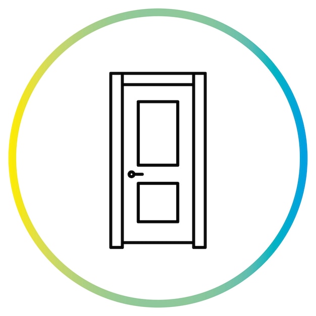 icona della porta di casa porta d'ingresso moderna