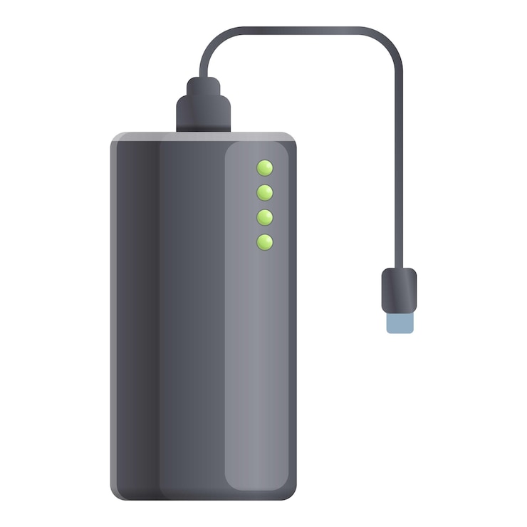 Vettore icona della power bank per ebook cartoon di icona vettoriale della power bank per ebook per il web design isolato su sfondo bianco