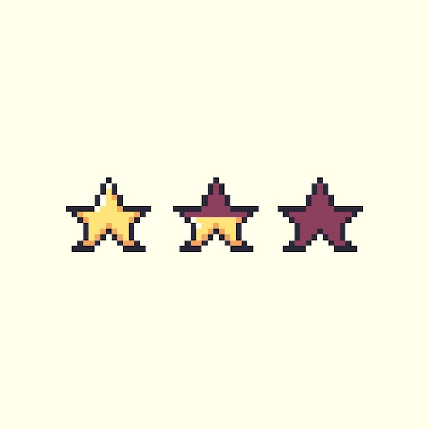 icona delle stelle pixel art