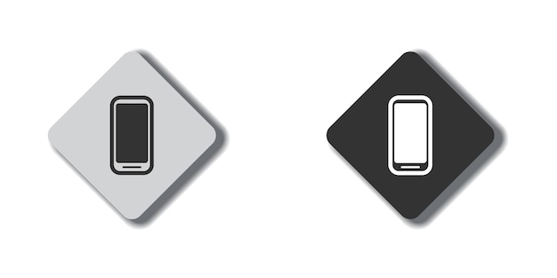 Icona dello smartphone Simbolo del telefono cellulare Illustrazione vettoriale piatta