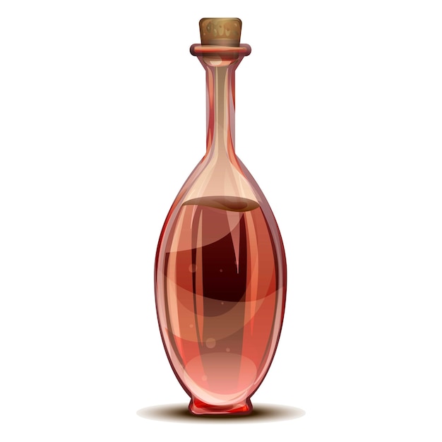 Icona di aceto rosso Caricatura di icona vettoriale di aceto rojo per il web design isolata su sfondo bianco