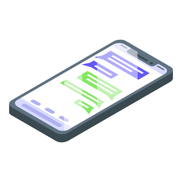 Icona di agitazione dello smartphone Isometrica dell'icona del vettore di agitazione dello smartphone per il web design isolato su sfondo bianco