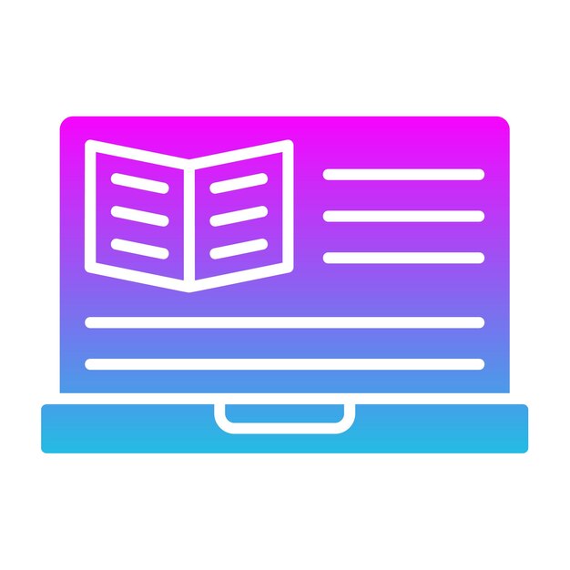 Icona di apprendimento elettronico